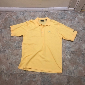 Masters Collection Yellow Polo‎ Shirt Mens Size L